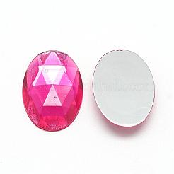Acrylic Rhinestone Flat Back Cabochons&nbsp;GACR-Q011-30x40-07