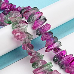Natural Dyed Quartz Beads Strands&nbsp;G-G791-14G