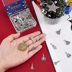 120Pcs 6 Style Tibetan Style Alloy Pendants&nbsp;FIND-SC0004-73