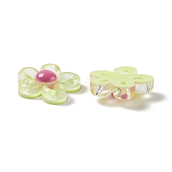 Flower Transparent Resin Cabochons&nbsp;RESI-G041-B01