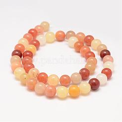 Natural Topaz Jade Bead Strands&nbsp;G-K153-B43-8mm