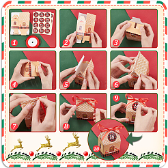 Christmas Cardboard Candy Boxs&nbsp;CON-WH0086-040