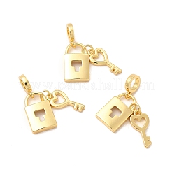 Rack Plating Brass European Dangle Charms&nbsp;KK-B068-17G