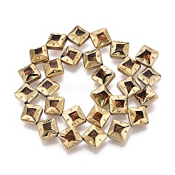 Electroplate Glass Beads Strands&nbsp;EGLA-T021-24G