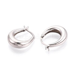 925 Sterling Silver Hoop Earrings&nbsp;STER-N016-130P