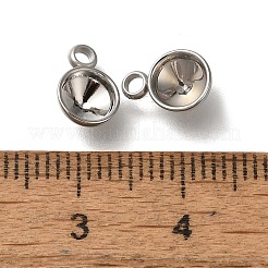 304 Stainless Steel Pendant Cabochon Settings&nbsp;STAS-I310-27P
