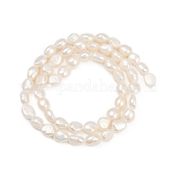 Natural Cultured Freshwater Pearl Beads Strands&nbsp;PEAR-P064-20I-03A