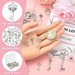 30Pcs 10 Styles Tibetan Style Alloy Pendants&nbsp;TIBEP-YW0002-07
