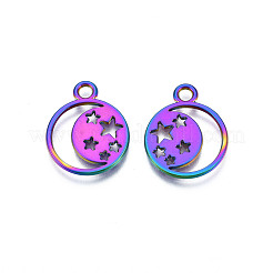 Rainbow Color Alloy Pendants&nbsp;PALLOY-N156-214