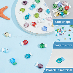 26Pcs 13 Colors Handmade Lampwork Beads&nbsp;LAMP-SC0001-75
