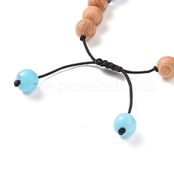 Wooden Braided Bead Bracelets Sets&nbsp;BJEW-JB09066