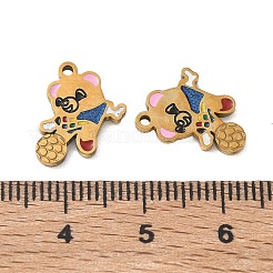 304 Stainless Steel Enamel Pendants&nbsp;SA-CBA49D2-01G