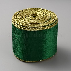 10 Yards Single Face Velvet Wired Ribbon&nbsp;SRIB-WH0011-133C