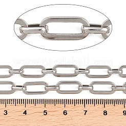 201 Stainless Steel Oval Link Chains&nbsp;CHS-F024-04P