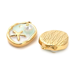 304 Stainless Steel Enamel Pendants&nbsp;STAS-B084-03G-01