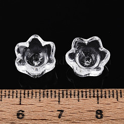 Transparent Glass Bead Caps&nbsp;A-GLAA-Q089-002C-001