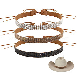 3Pcs 3 Colors Velvet Adjustable Hat Band&nbsp;AJEW-CA0004-15