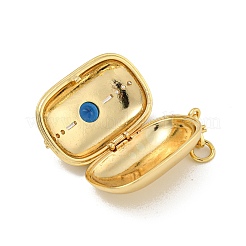 Brass Cubic Zirconia Locket Pendants&nbsp;KK-N254-93B-G
