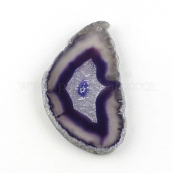 Dyed Mixed Shape Natural Agate Gemstone Big Pendants&nbsp;G-R300-10