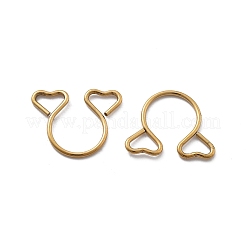 304 Stainless Steel Heart Clip on Nose Rings&nbsp;AJEW-A062-01A-G