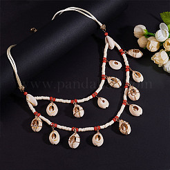 Bohemian Style Bib Necklaces&nbsp;NJEW-PH0001-11