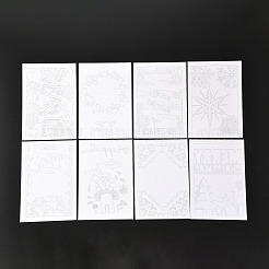 DIY Papercutting Postcard Making Kit&nbsp;DIY-D040-01