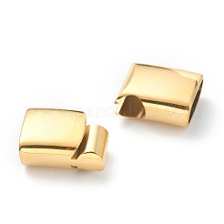 Ion Plating(IP) 316 Surgical Stainless Steel Magnetic Clasps with Glue-in Ends&nbsp;STAS-G241-14B-G