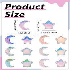 1 Set Resin & Alloy Stud Earrings for Women&nbsp;EJEW-LP0003-83
