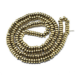 Electroplate Non-magnetic Synthetic Hematite Beads Strands&nbsp;G-S352-43-A01