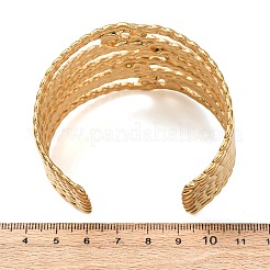 304 Stainless Steel Cuff Bangles&nbsp;BJEW-P382-01B-G