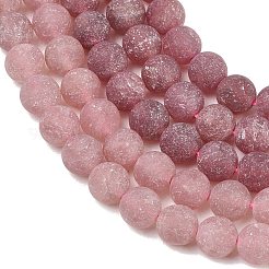 Natural Strawberry Quartz Beads Strands&nbsp;G-P626-8mm-04