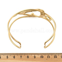 304 Stainless Steel Cuff Bangles for Women&nbsp;BJEW-Z091-05G-01