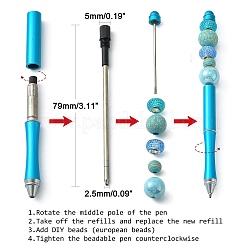 Plastic Beadable Pens&nbsp;AJEW-L082-B05