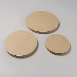 3Pcs 3 Style Flat Round Wooden Picture Frames&nbsp;DIY-WH0488-84