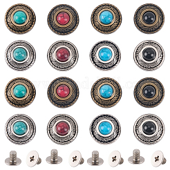 16Pcs 8 Colors Zinc Alloy Decorative Rivets&nbsp;FIND-CL0001-76