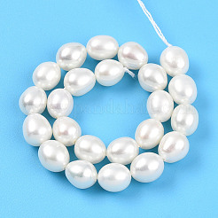 Natural Cultured Freshwater Pearl Beads Strands&nbsp;PEAR-N012-07Z-01