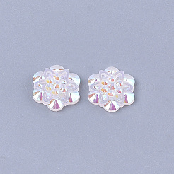 Resin Rhinestone Cabochons&nbsp;CRES-T012-04