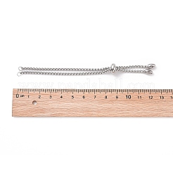 Tarnish Resistant Adjustable 304 Stainless Steel Slider Bracelets Making&nbsp;STAS-T050-030P