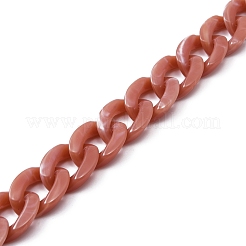 Plastic Curb Chain Bag Handles&nbsp;FIND-WH0045-47B