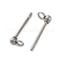 202 Stainless Steel Stud Earring Findings&nbsp;STAS-I324-01P-2mm