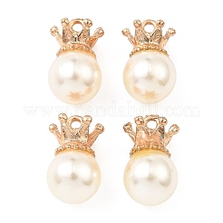 (Defective Closeout Sale: Some Glue Overflow) Resin Imitation Pearl Pendants&nbsp;FIND-XCP0002-45A