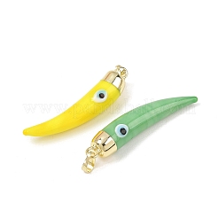 Handmade Evil Eye Lampwork Pendants&nbsp;LAMP-F031-01G