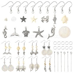 Ocean DIY Dangle Earring Making Kits&nbsp;DIY-FS0009-27