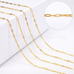 10M Brass Paperclip Chains&nbsp;CHC-SP0001-02G