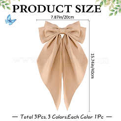 Cloth Big Bowknot Hair Barrettes&nbsp;AJEW-CP0008-41A-02