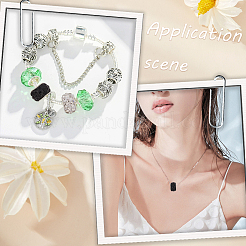 120Pcs 2 Colors Polymer Clay Rhinestone European Large Hole Beads with Silver Color Plated Brass Cores&nbsp;FPDL-PA0001-01
