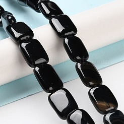 Natural Black Onyx Beads Strands&nbsp;G-K357-D03-01