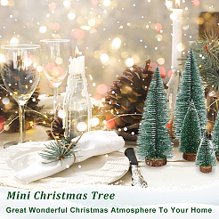 5Pcs 5 Style Artificial Mini PVC Pine Needle Christmas Tree&nbsp;AJEW-GA0005-94
