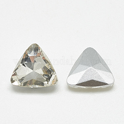 Pointed Back Glass Rhinestone Cabochons&nbsp;RGLA-T087-14mm-01