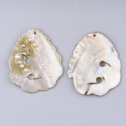 Electroplate Shell Big Pendants&nbsp;SHEL-T012-18